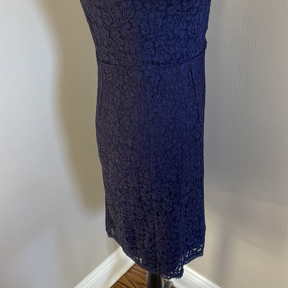 Adrianna Papell lace navy dress - Picture 6 of 16